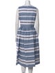 Carolina Herrera Plaid Print Midi Length Dress
