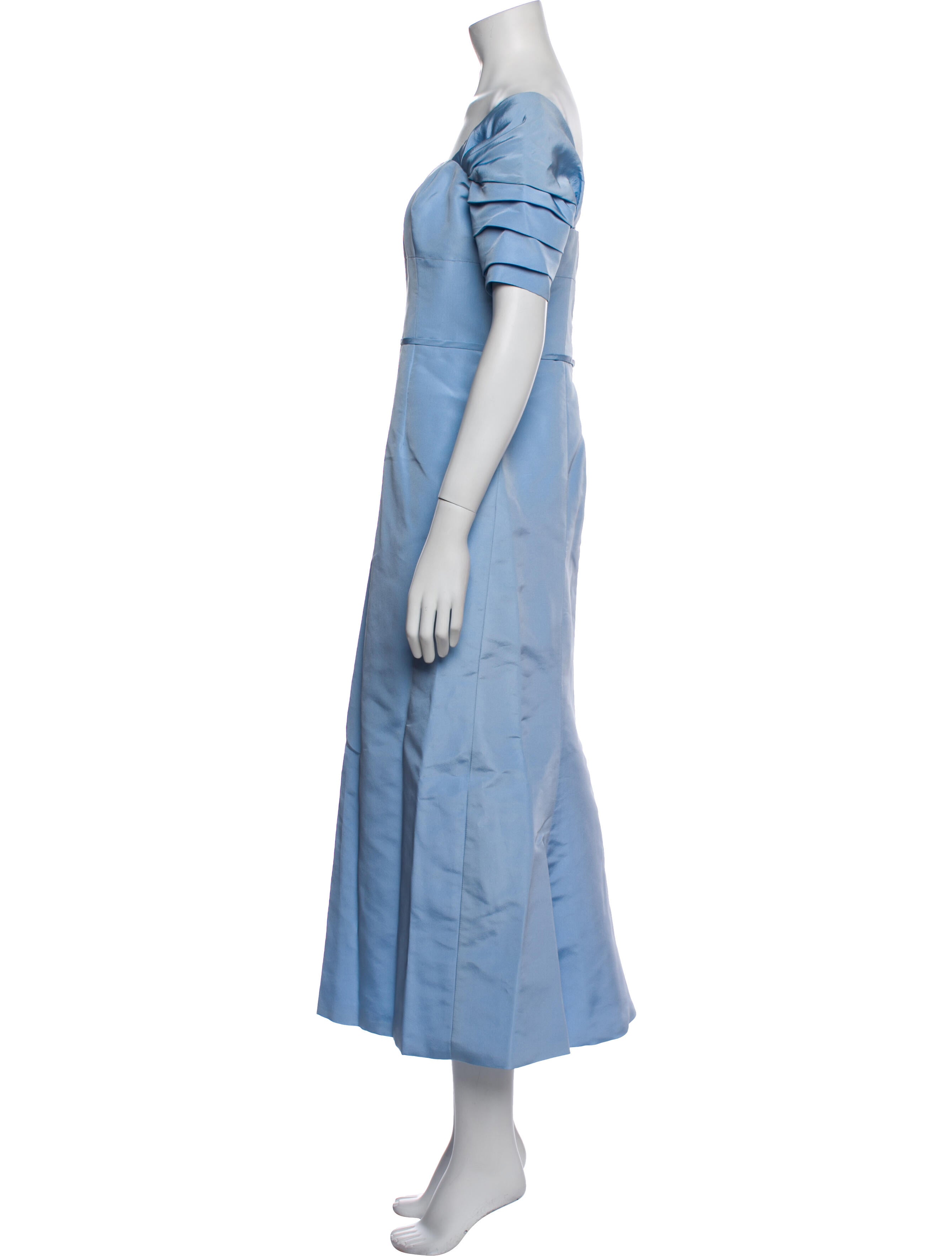 Carolina Herrera Square Neckline Long Dress