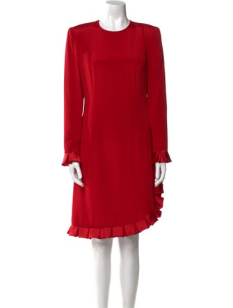 Carolina Herrera Silk Knee-Length Dress