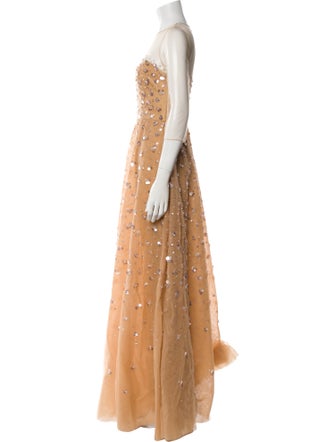 Carolina Herrera Nylon Long Dress