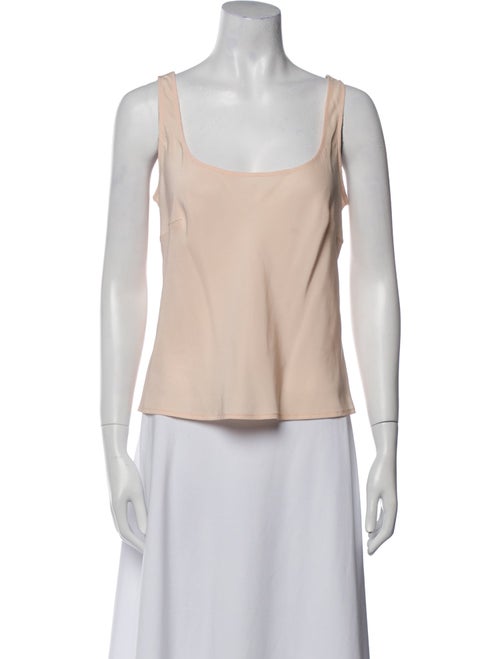 Carolina Herrera Silk Square Neckline Top