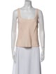 Carolina Herrera Silk Square Neckline Top