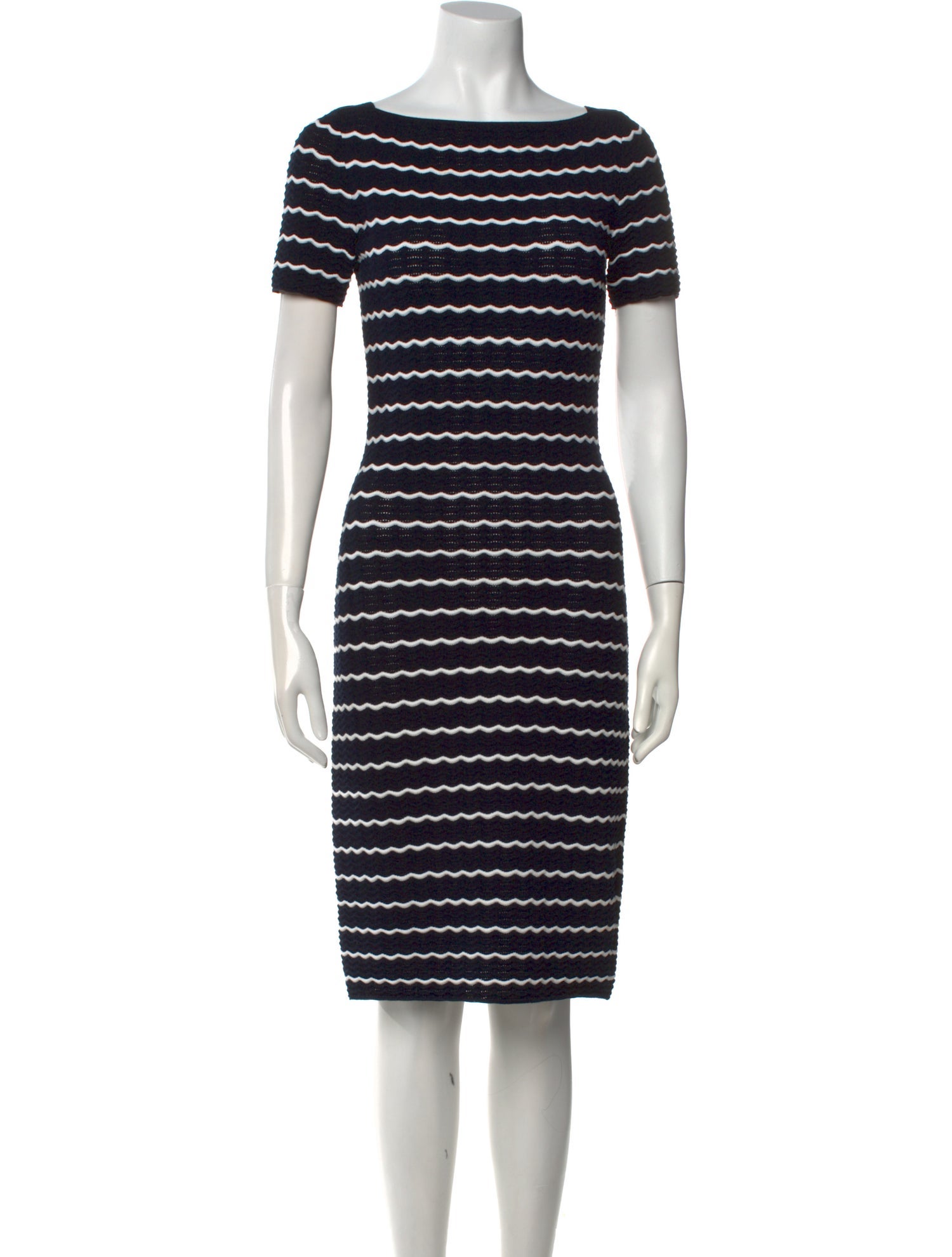 Carolina Herrera Striped Knee-Length Dress