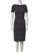 Carolina Herrera Striped Knee-Length Dress