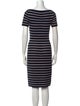 Carolina Herrera Striped Knee-Length Dress