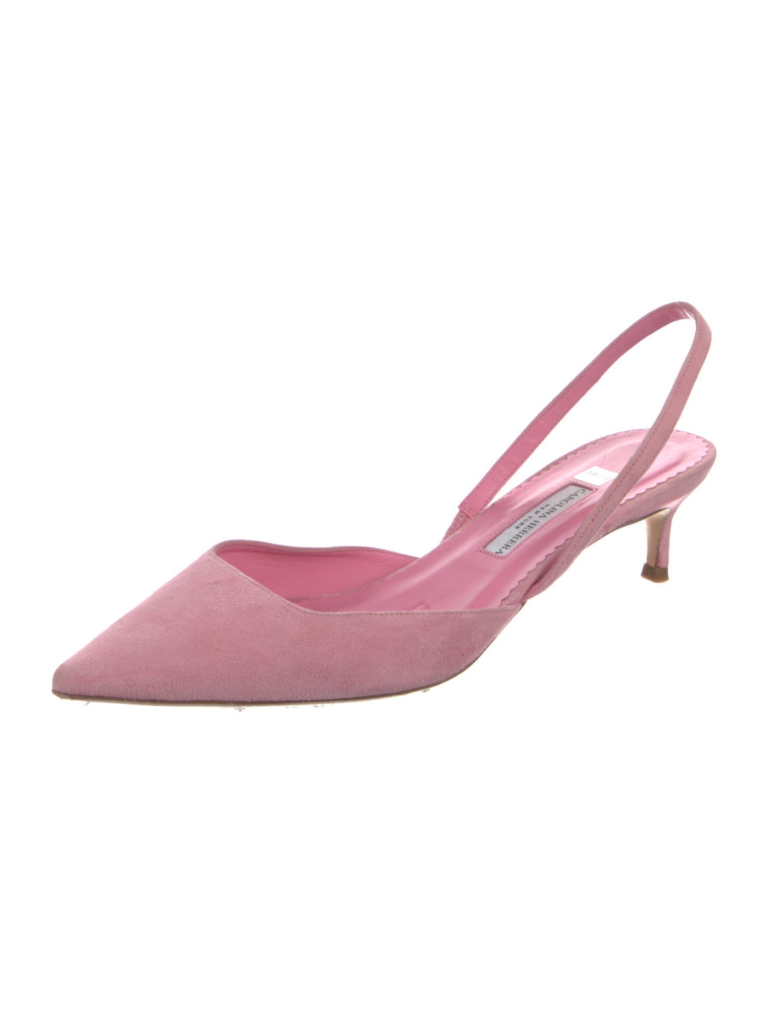 Carolina Herrera Leather Slingback Pumps