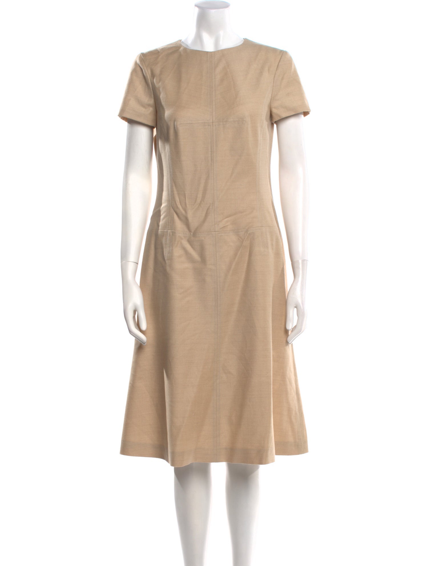 Carolina Herrera Virgin Wool Midi Length Dress