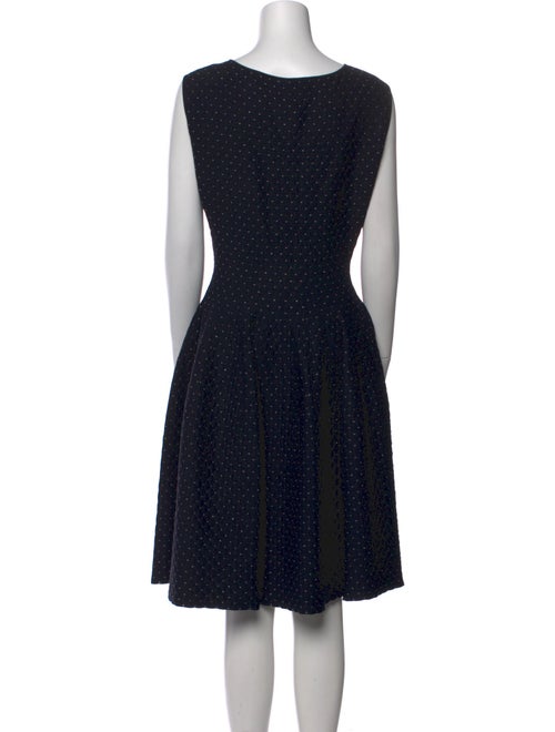 Carolina Herrera Polka Dot Print Knee-Length Dress