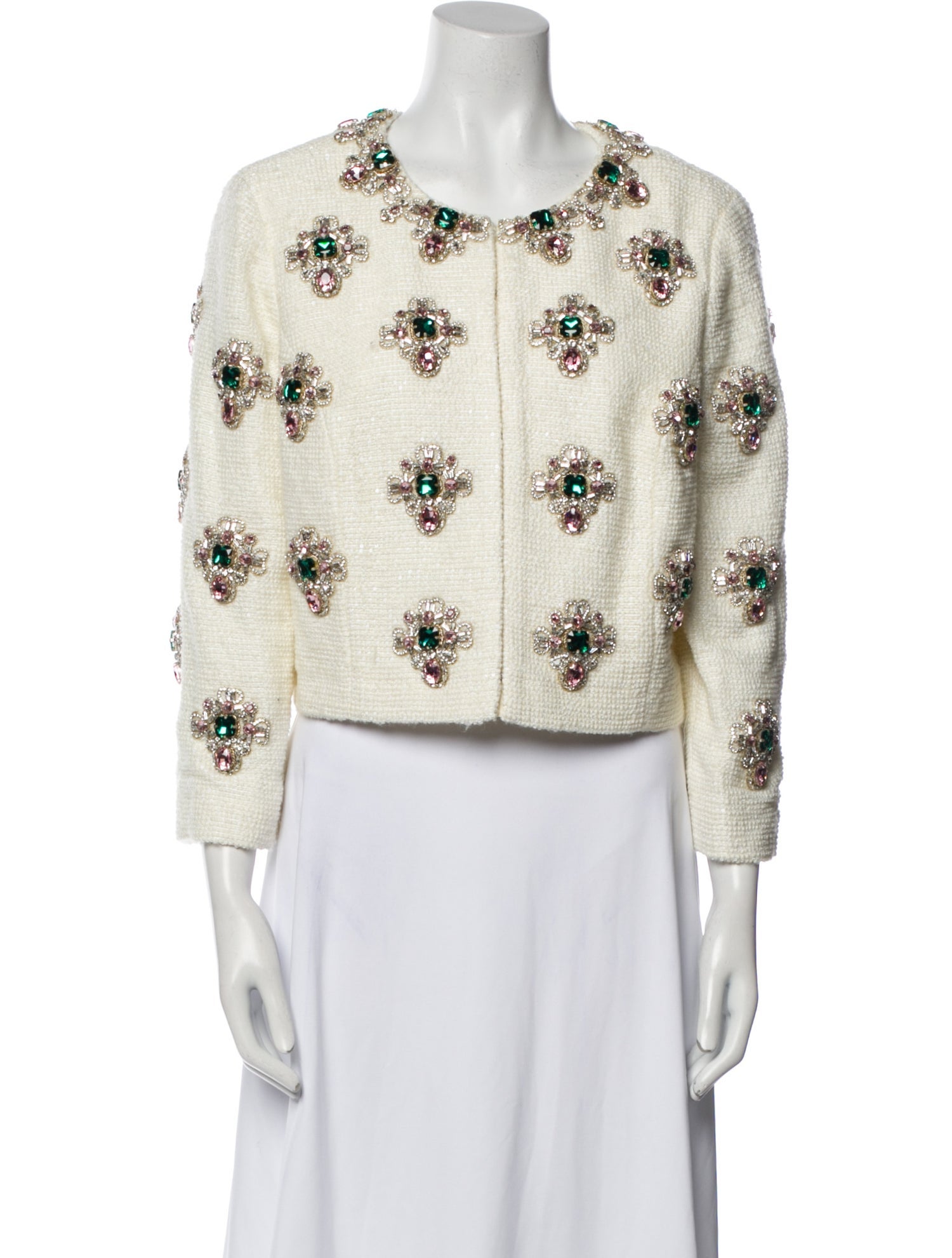 Carolina Herrera Floral Print Evening Jacket w/ Tags