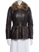 Carolina Herrera Lambskin Faux Fur Jacket