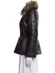 Carolina Herrera Lambskin Faux Fur Jacket