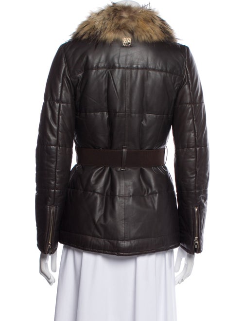 Carolina Herrera Lambskin Faux Fur Jacket