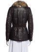 Carolina Herrera Lambskin Faux Fur Jacket
