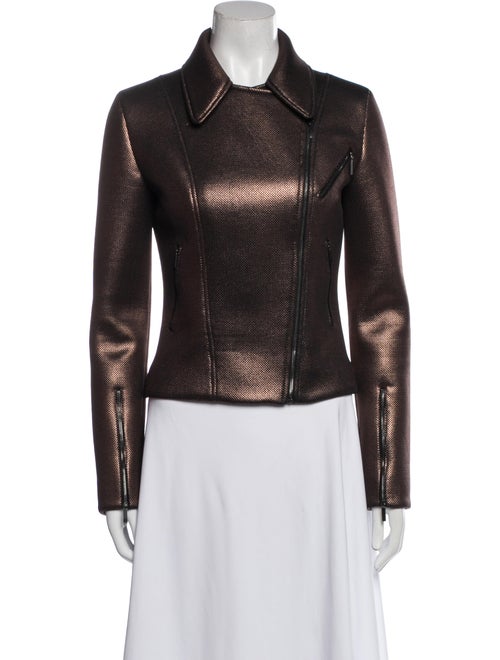 Carolina Herrera Printed Biker Jacket