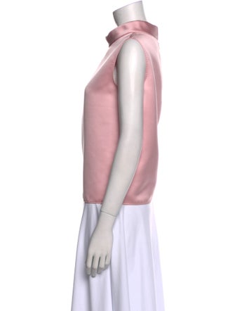 Carolina Herrera Cowl Neck Sleeveless Top