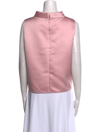 Carolina Herrera Cowl Neck Sleeveless Top