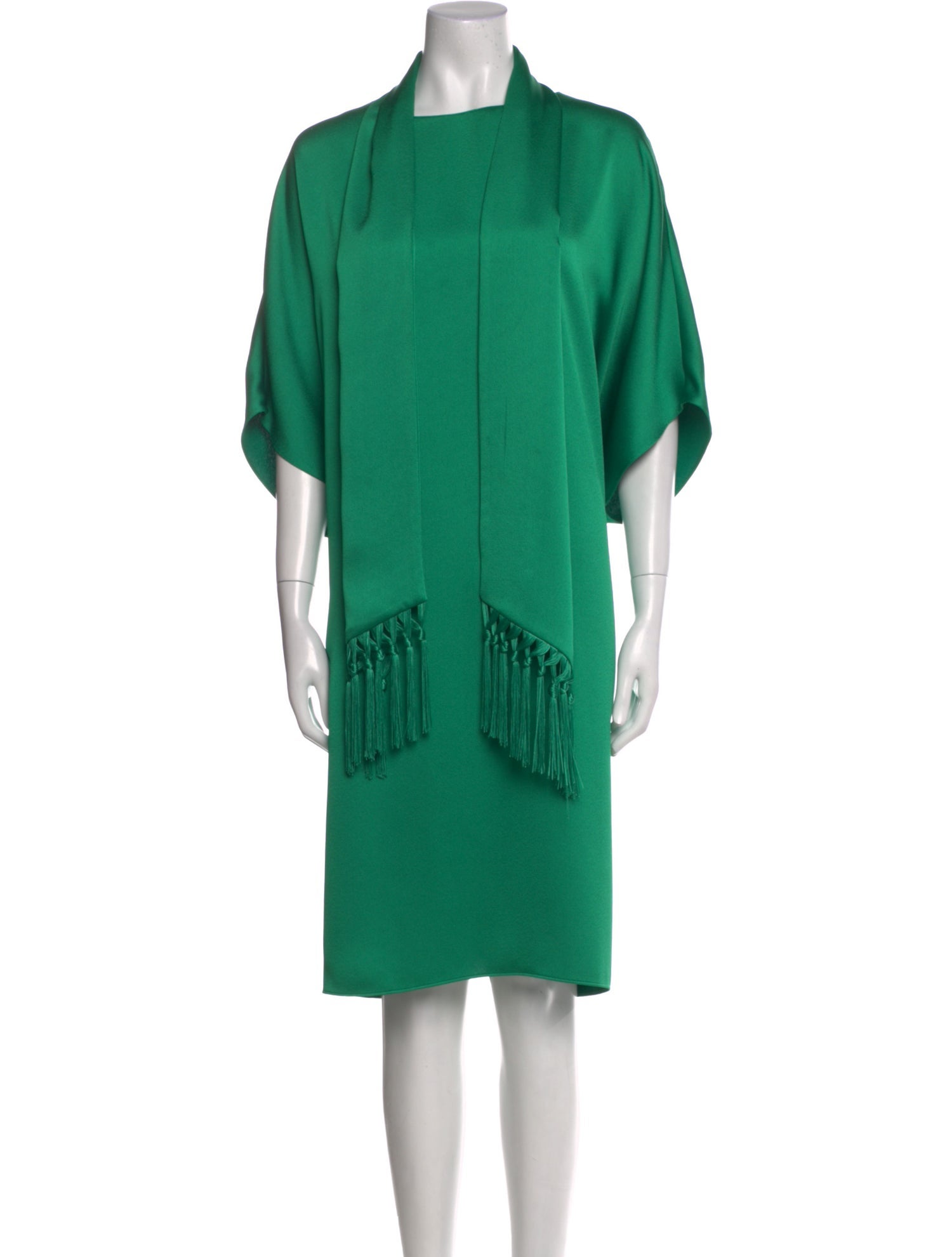 Carolina Herrera Mock Neck Knee-Length Dress