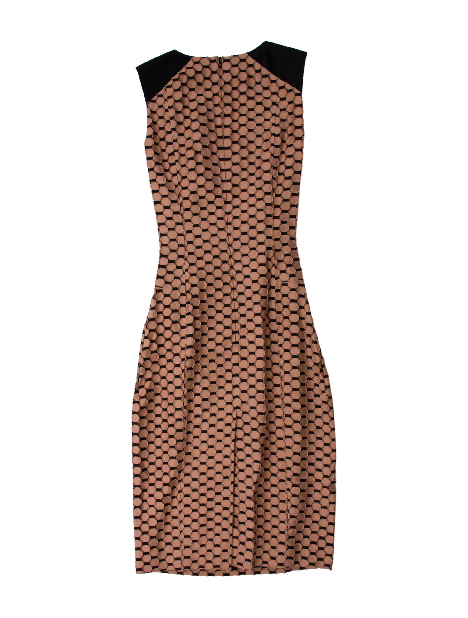 Carolina Herrera Polka Dot Print Midi Length Dress