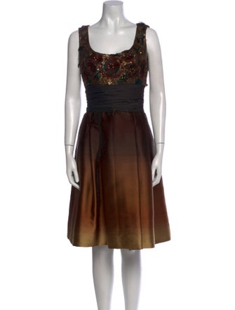 Carolina Herrera Printed Knee-Length Dress