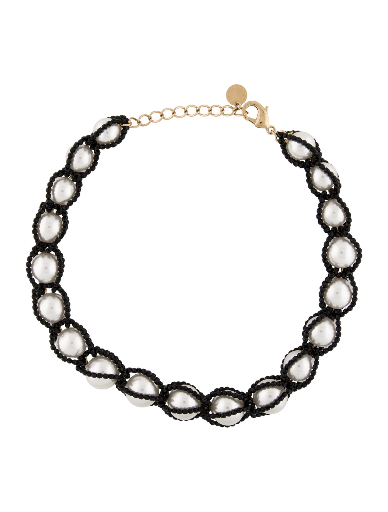 Carolina Herrera Faux Pearl & Bead Choker Necklace