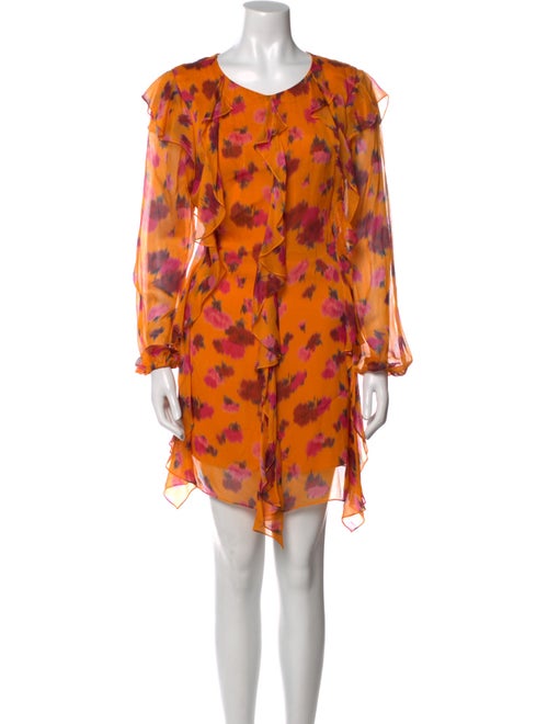 Carolina Herrera Tie-Dye Print Mini Dress