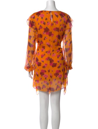 Carolina Herrera Tie-Dye Print Mini Dress