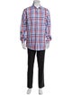 Carolina Herrera Plaid Print Long Sleeve Shirt