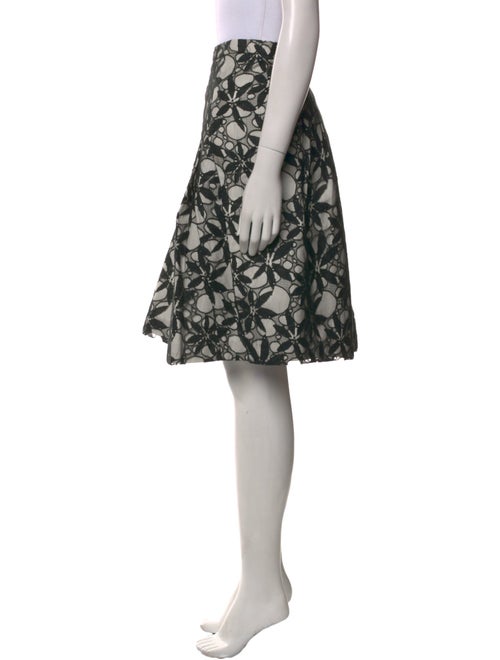 Carolina Herrera Floral Print Knee-Length Skirt