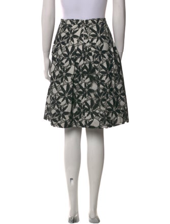Carolina Herrera Floral Print Knee-Length Skirt