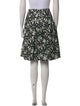 Carolina Herrera Floral Print Knee-Length Skirt
