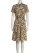 Carolina Herrera Printed Knee-Length Dress