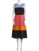 Carolina Herrera Virgin Wool Midi Length Dress