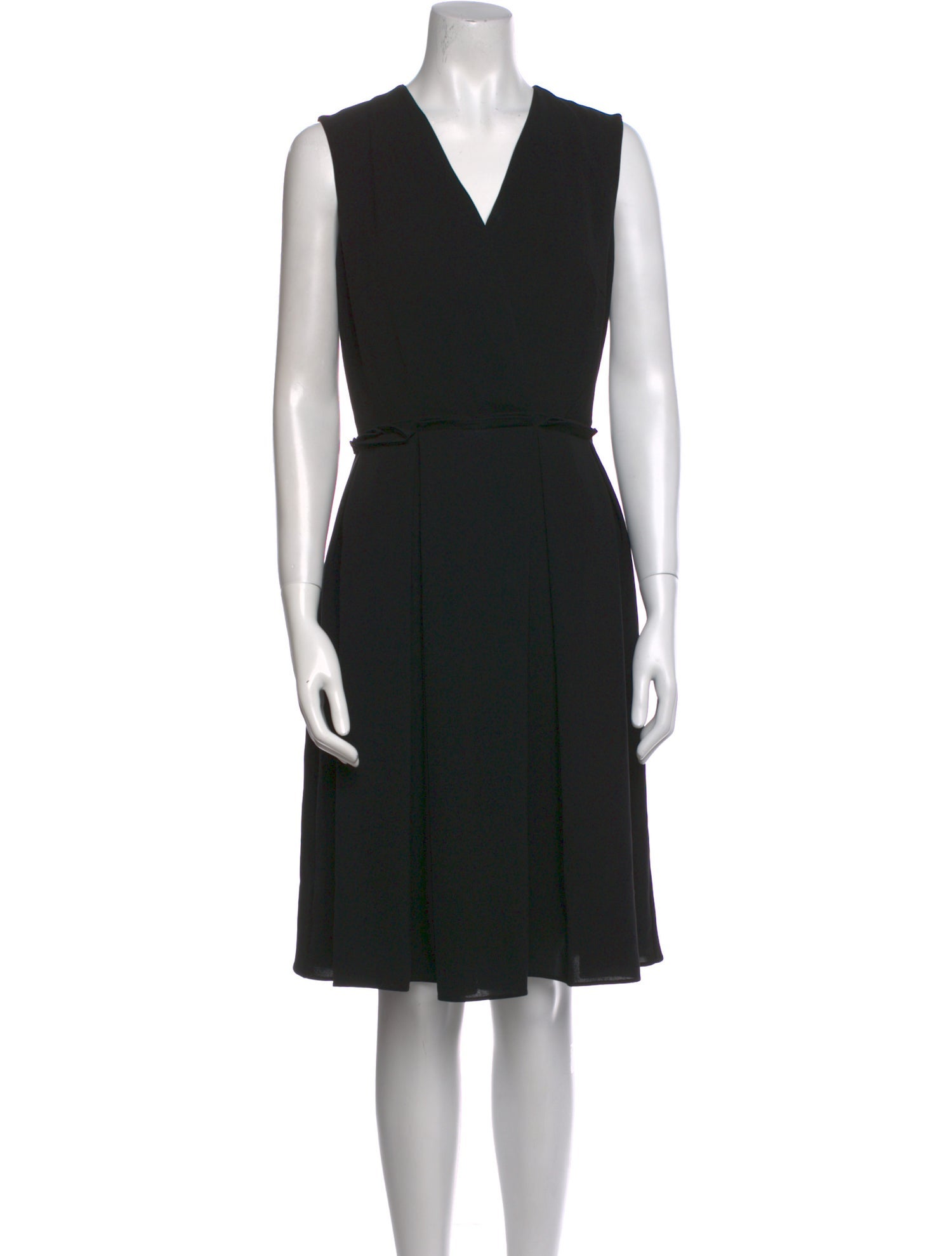 CH Carolina Herrera V-Neck Knee-Length Dress