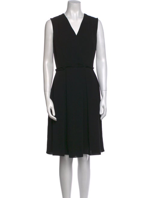 CH Carolina Herrera V-Neck Knee-Length Dress