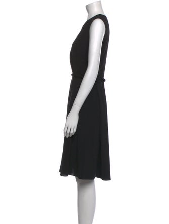 CH Carolina Herrera V-Neck Knee-Length Dress