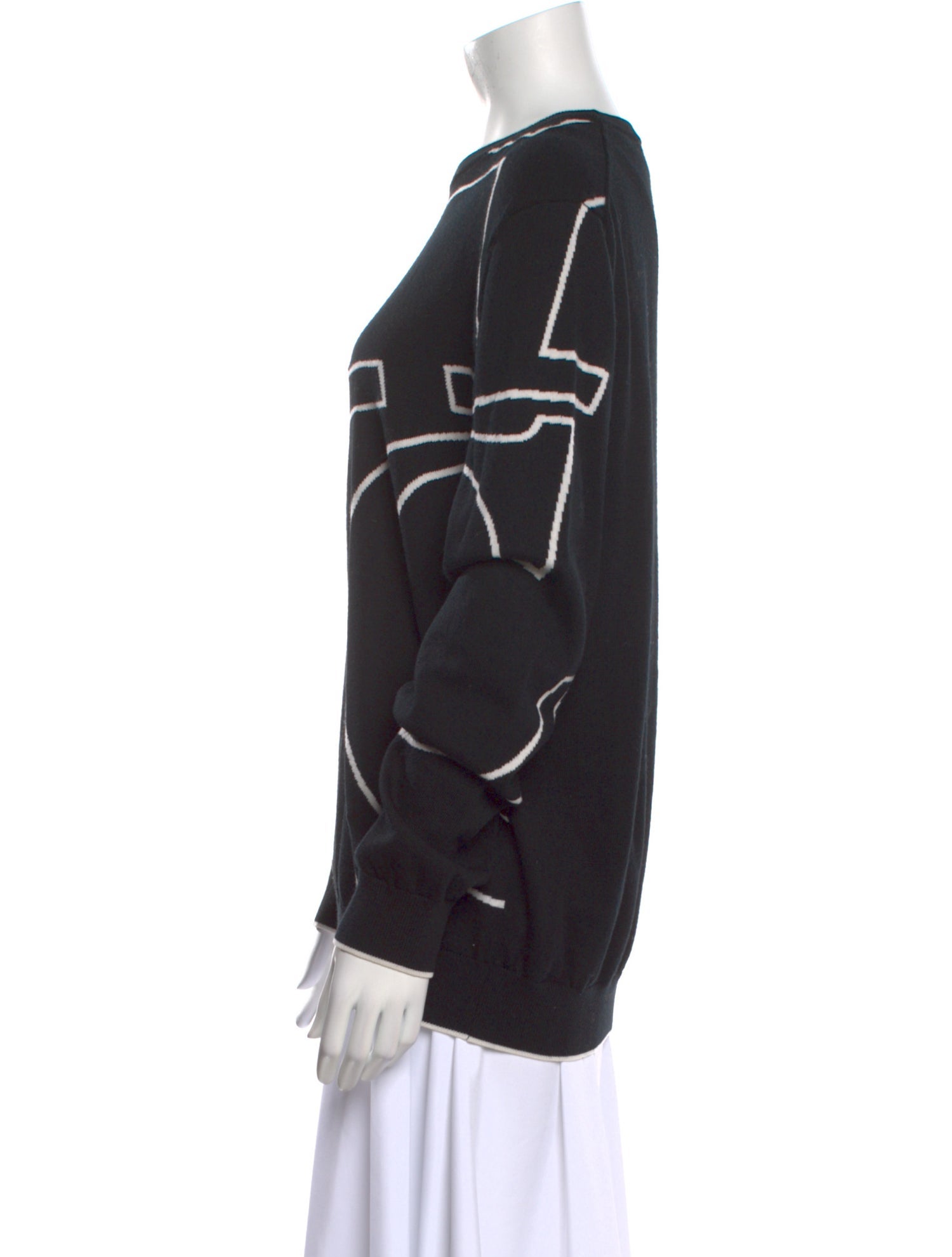 Carolina Herrera Merino Wool Printed Sweatshirt