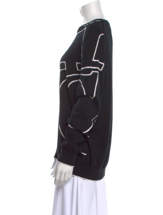 Carolina Herrera Merino Wool Printed Sweatshirt