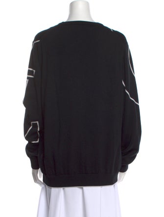 Carolina Herrera Merino Wool Printed Sweatshirt