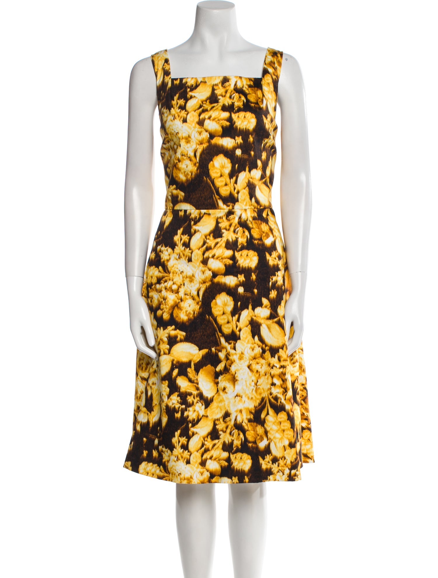 Carolina Herrera Printed Midi Length Dress