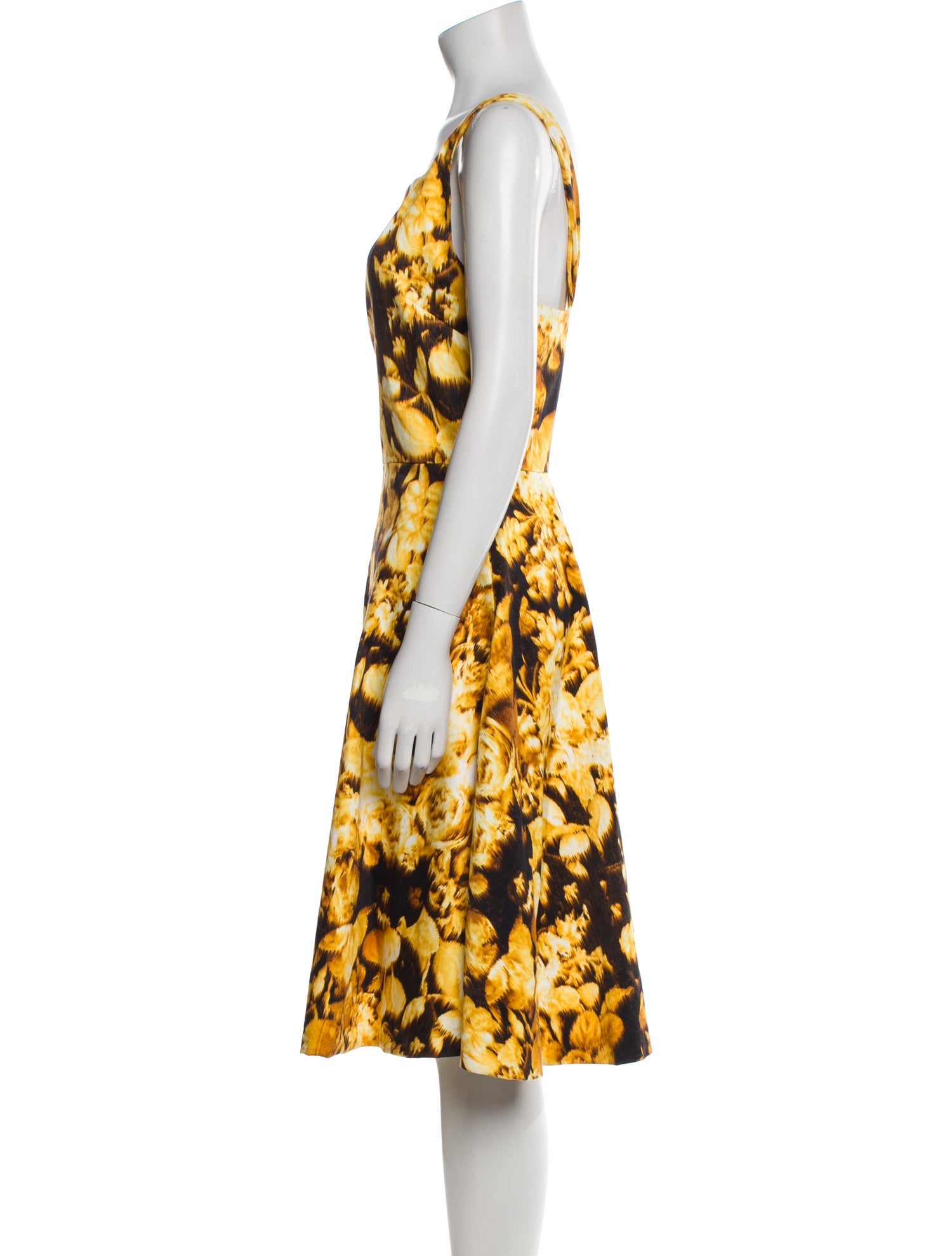 Carolina Herrera Printed Midi Length Dress