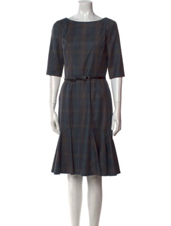 Carolina Herrera Wool Knee-Length Dress