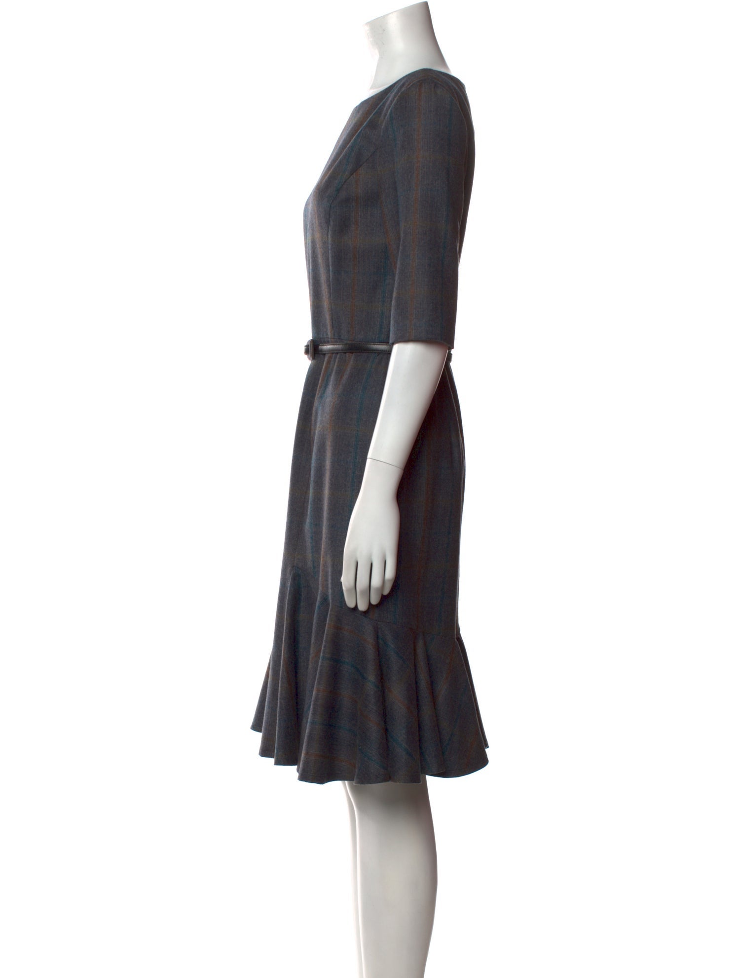 Carolina Herrera Wool Knee-Length Dress
