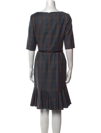 Carolina Herrera Wool Knee-Length Dress