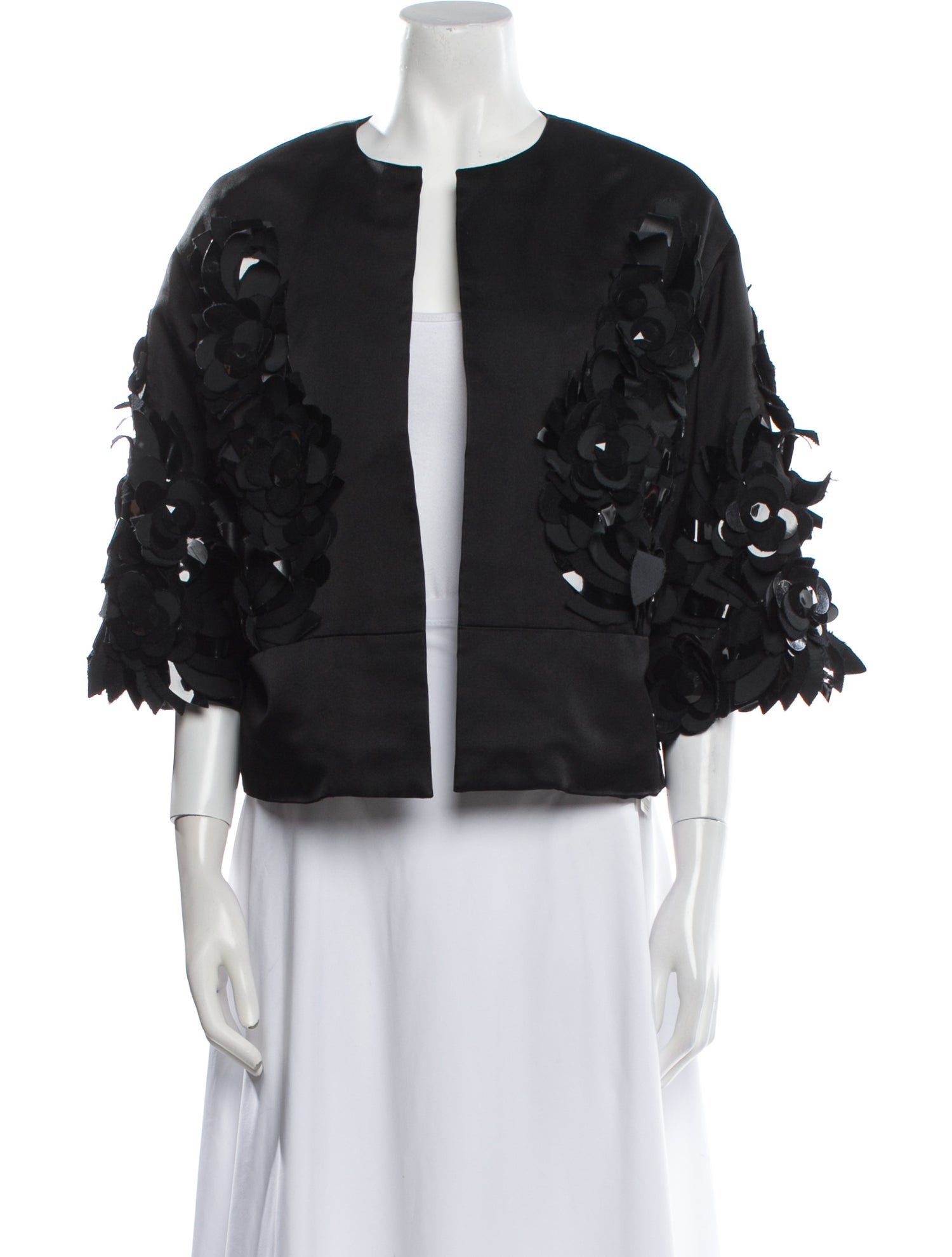 Carolina Herrera Silk Evening Jacket