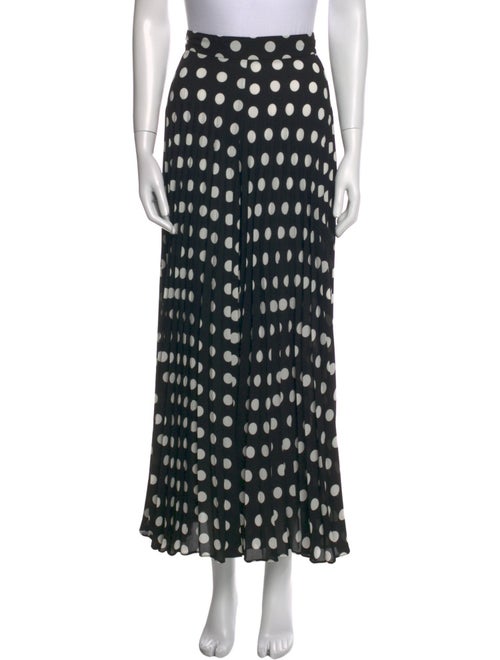 Carolina Herrera Polka Dot Print Wide Leg Pants