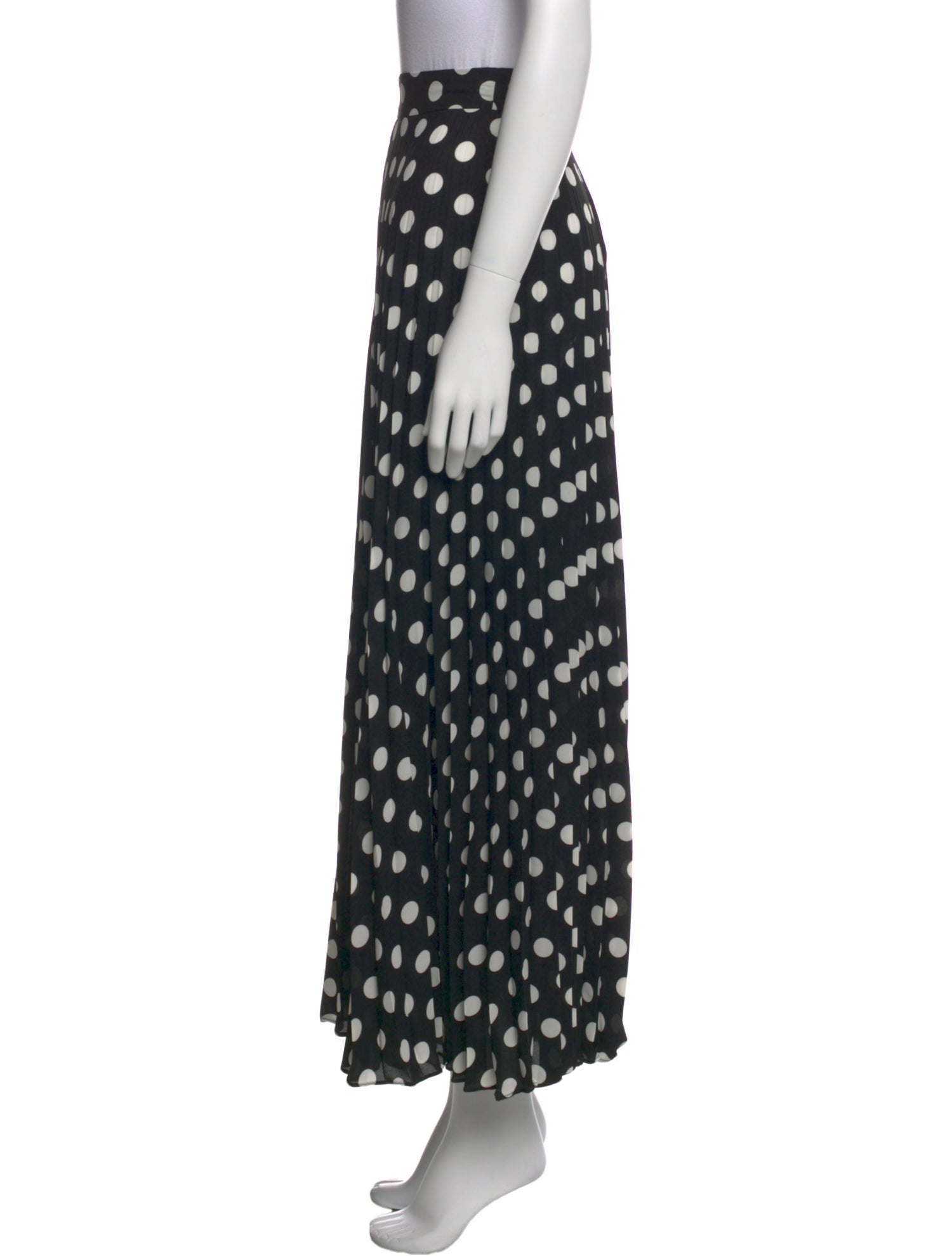 Carolina Herrera Polka Dot Print Wide Leg Pants