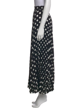 Carolina Herrera Polka Dot Print Wide Leg Pants