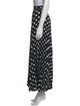 Carolina Herrera Polka Dot Print Wide Leg Pants