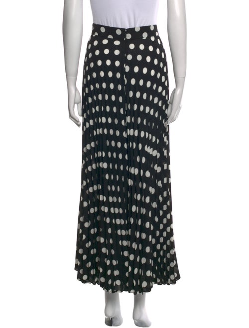 Carolina Herrera Polka Dot Print Wide Leg Pants