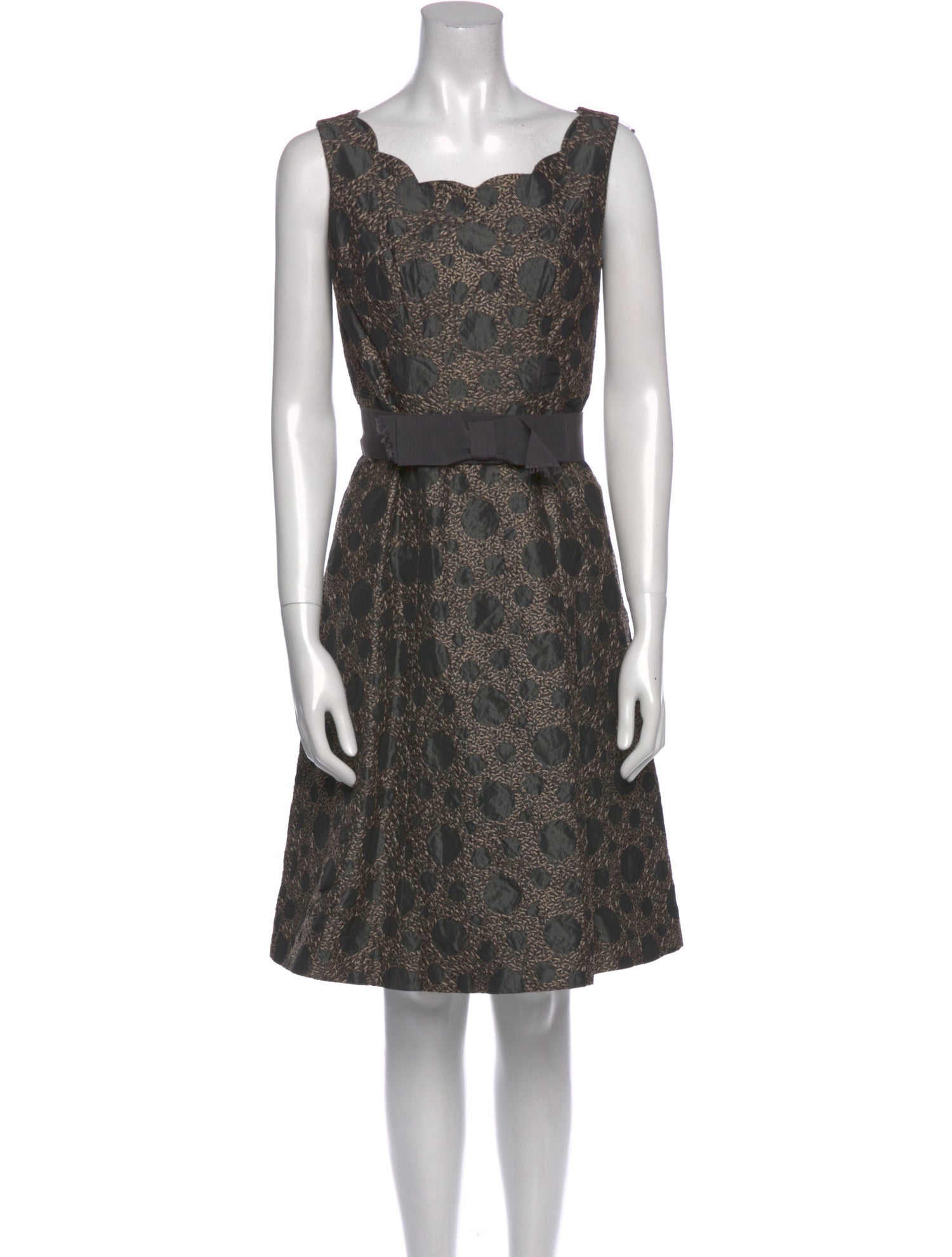 Carolina Herrera Lace Pattern Knee-Length Dress